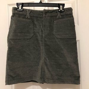 MERRELL Jasmund Womens Gray Corduroy Soft Skirt Sz 6